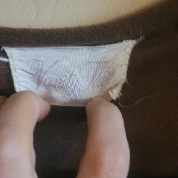 Vanity Fair vintage brown house coat size 14 - Picture 6 of 8